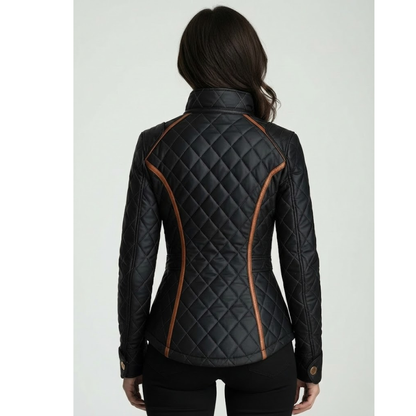 Fitted Padded Zipper Coat