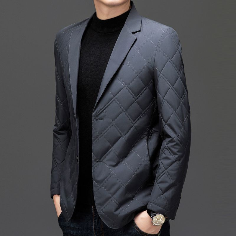 Luxury Quilted Silk Coats for Men