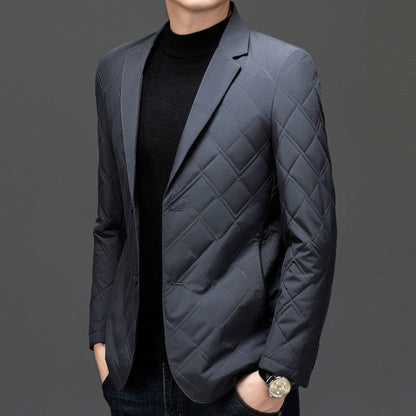 Luxury Quilted Silk Coats for Men