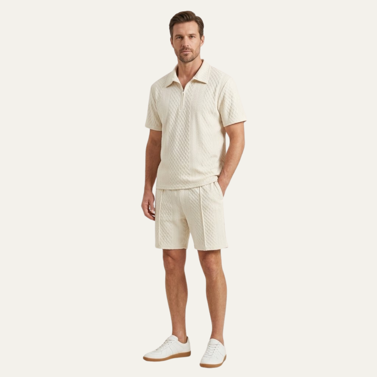 Men's Casual Streetwear Set Shirt And Shorts