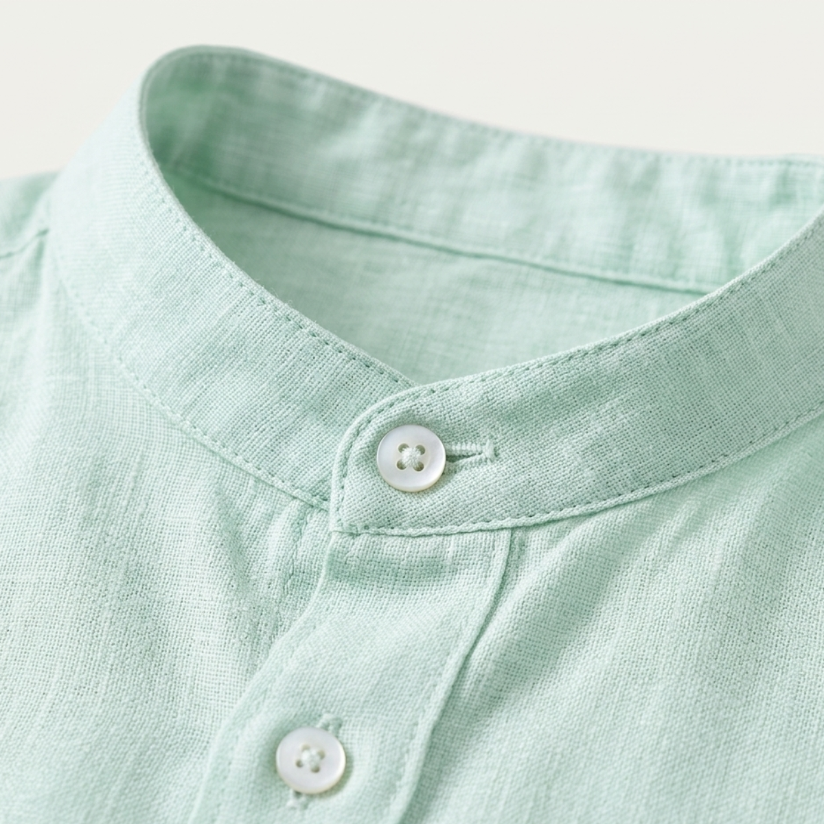 Men's Cotton Linen Shirt And Pants Set