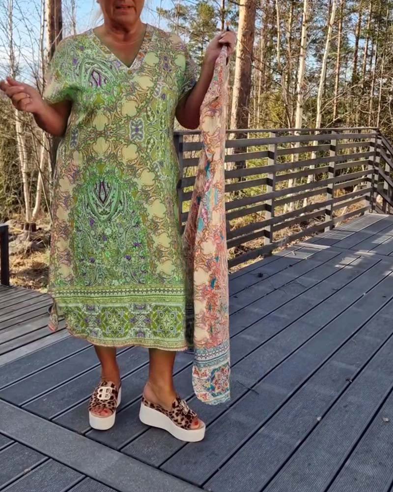 Casual Summer Print Sundress
