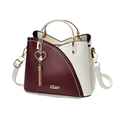 Women's Patchwork Pu Leather Handbag