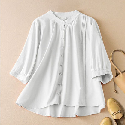 Soft Floral Relaxed Fit Blouse