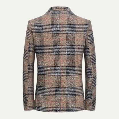 Men's Tweed Blazer Slim Fit Plaid