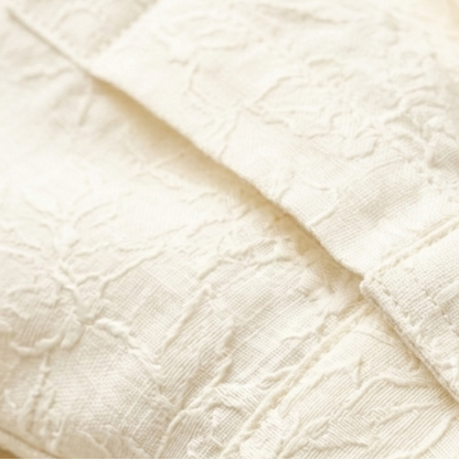 Men's Ivory Textured Button Up Shirt