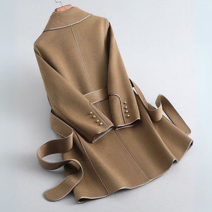 Luxurious Pure Wool Long Coat
