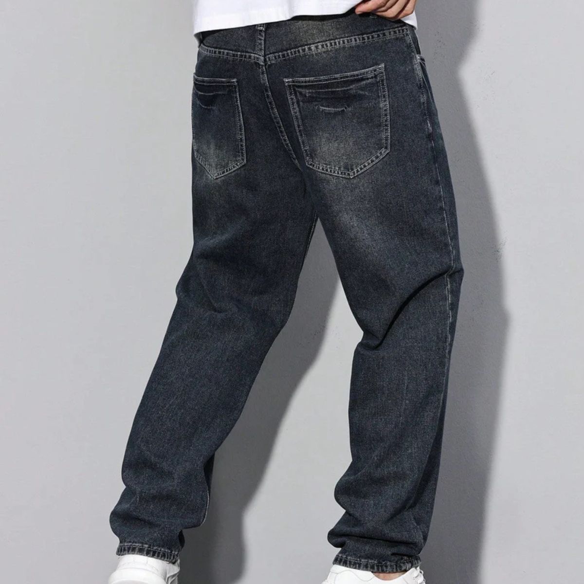 Men's Casual Denim Jeans Multi Pockets