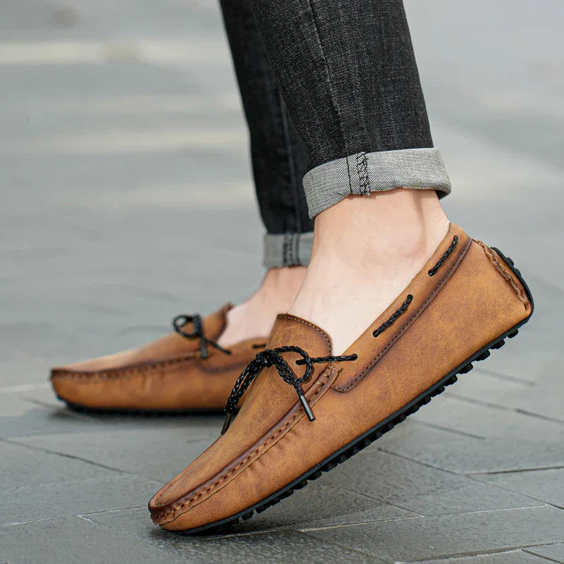 Men's Slip-On Moc Toe Loafers