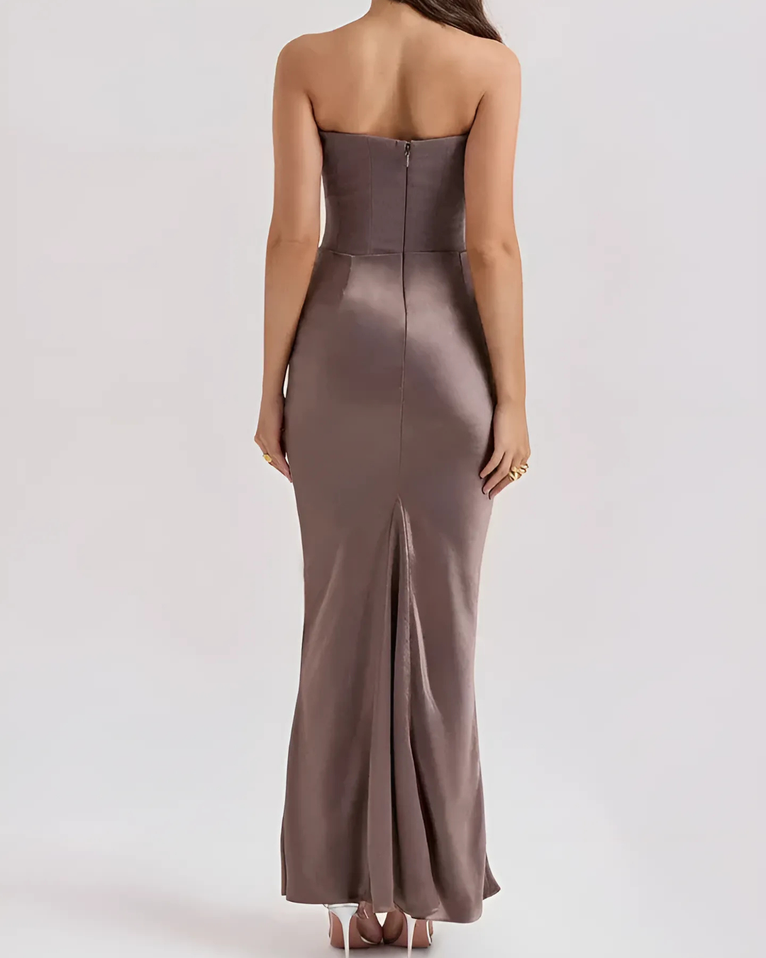 Elegant Long Sleeve Formal Maxi Dress