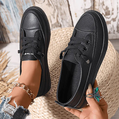 Comfy Women's Everyday Low Top Lace Sneakers