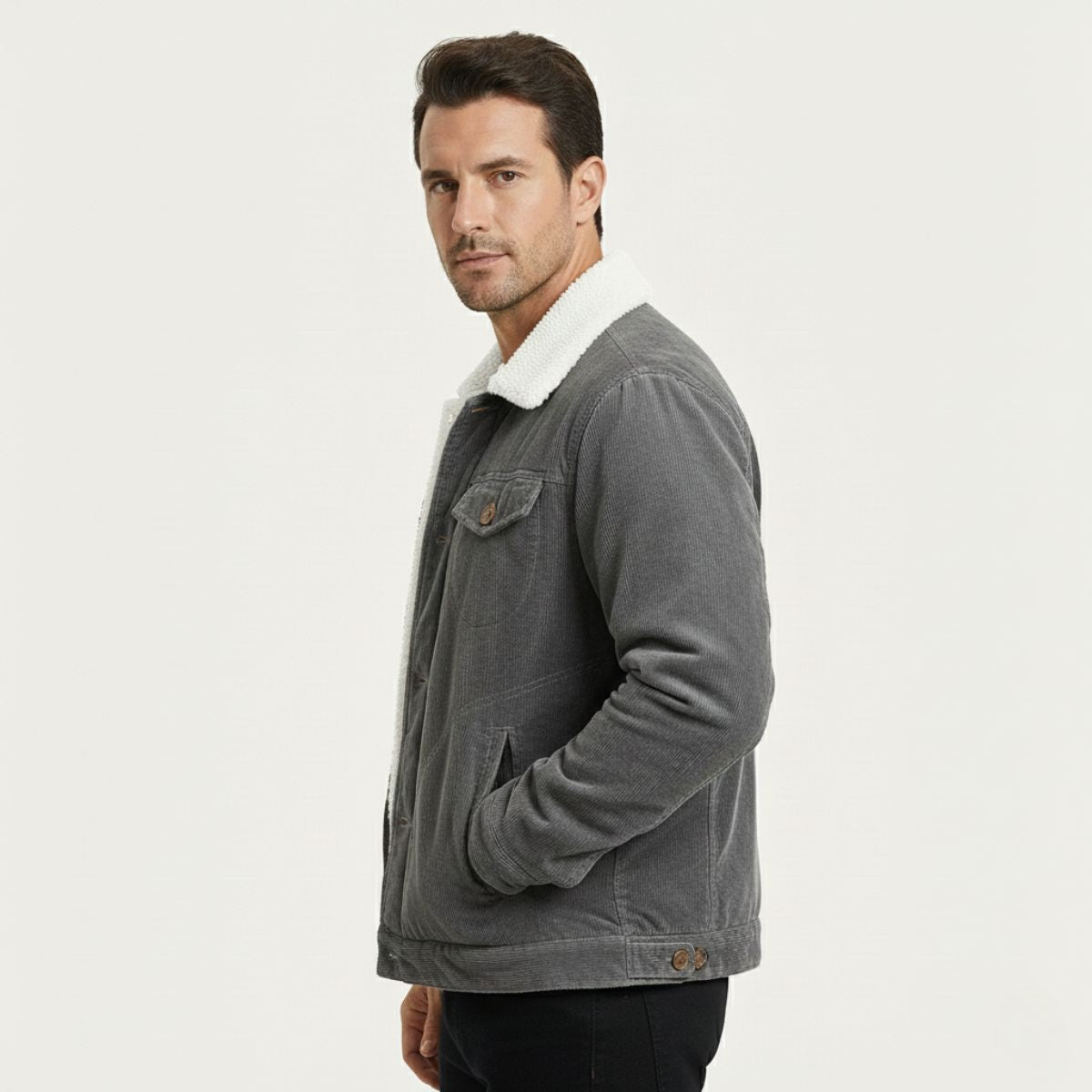 Men's Corduroy Winter Jacket Warm