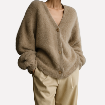 Women's Crew Neck Classic Wool Sweater - VibreMode
