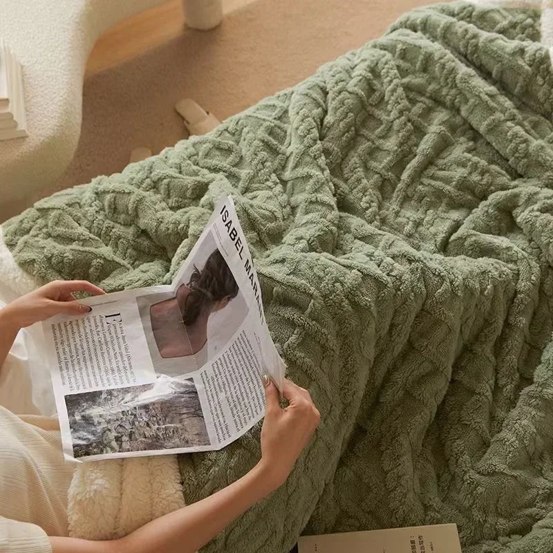 Lambswool Blanket Warm Comfortable Winter Throw