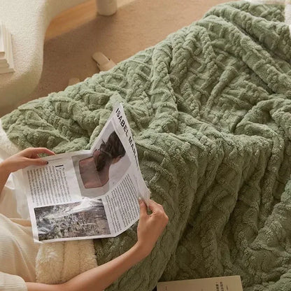 Lambswool Blanket Warm Comfortable Winter Throw