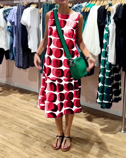 Summer Print Off Shoulder Dress