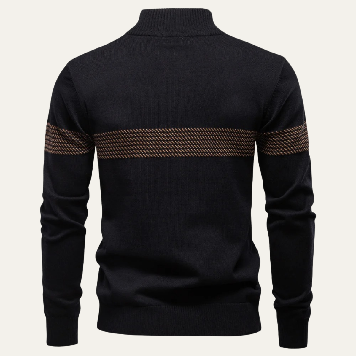 Men's Half Zip Wool Blend Sweater