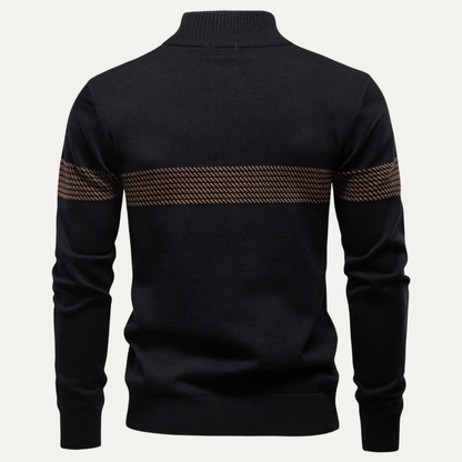 Men's Half Zip Wool Blend Sweater