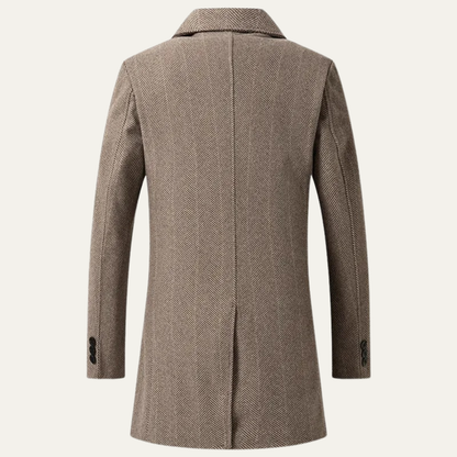 Men's Vintage Double Breasted Wool Coat