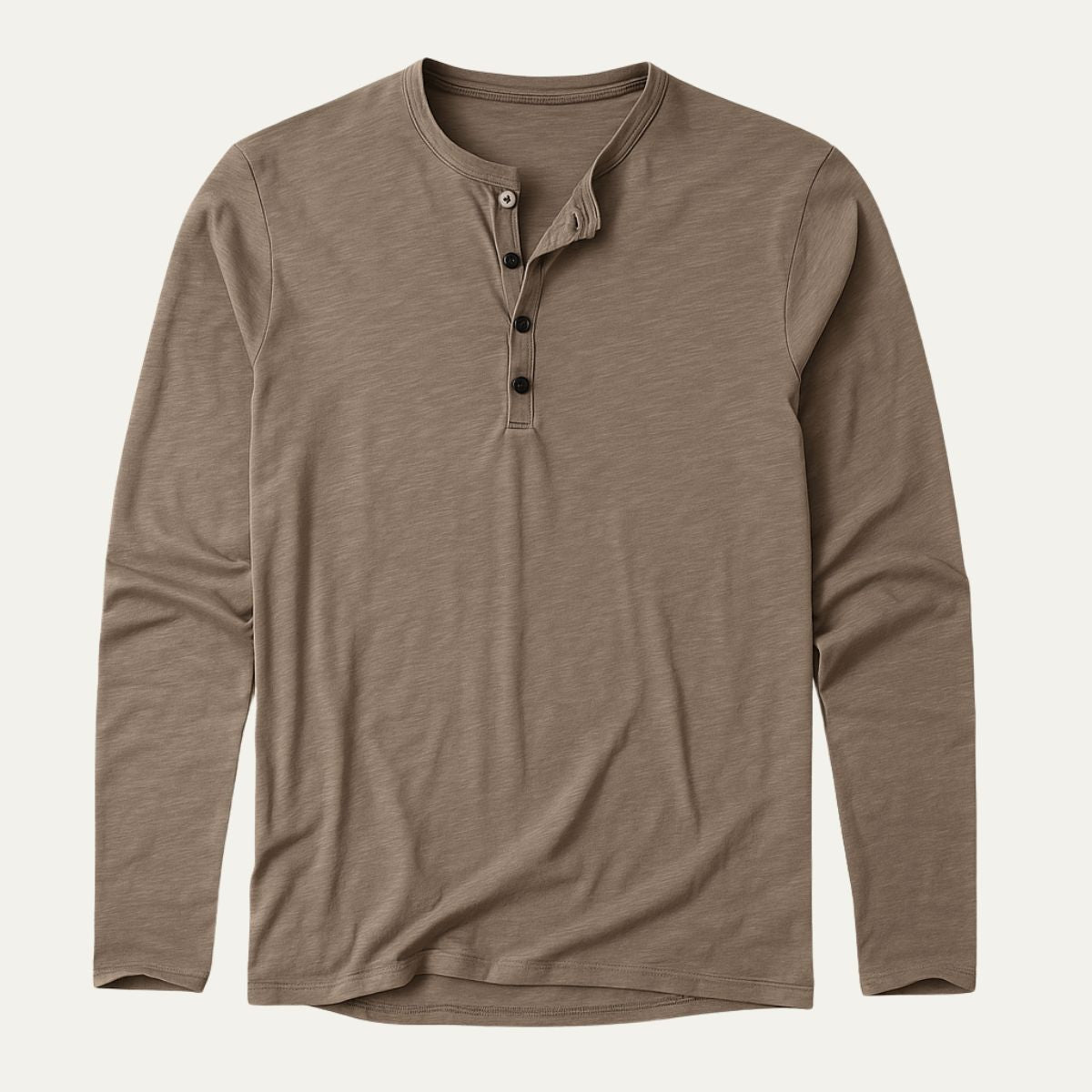 Men's Cotton Long Sleeve Polo Shirt