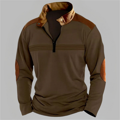 Contrast Color Male Sweatshirt Jacket