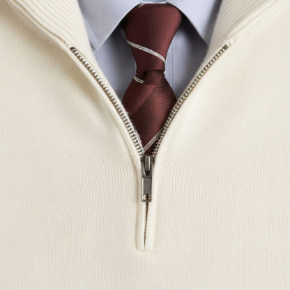 Bronx Men's Modern Quarter Zip Sweater