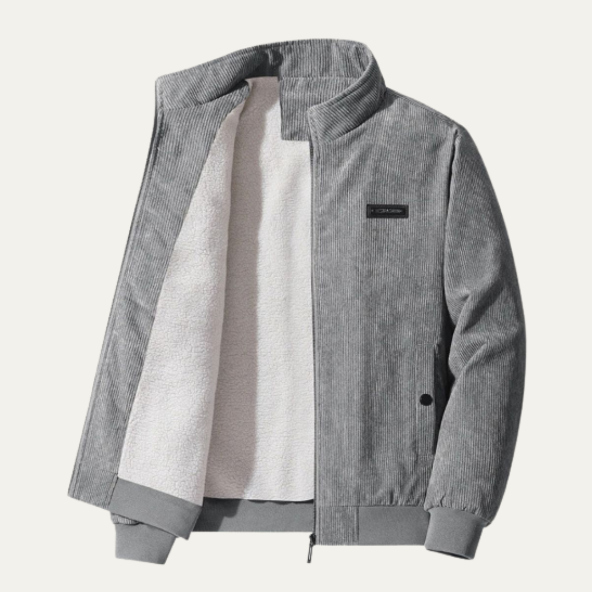 Mens Corduroy Jacket Fleece Lined Modern