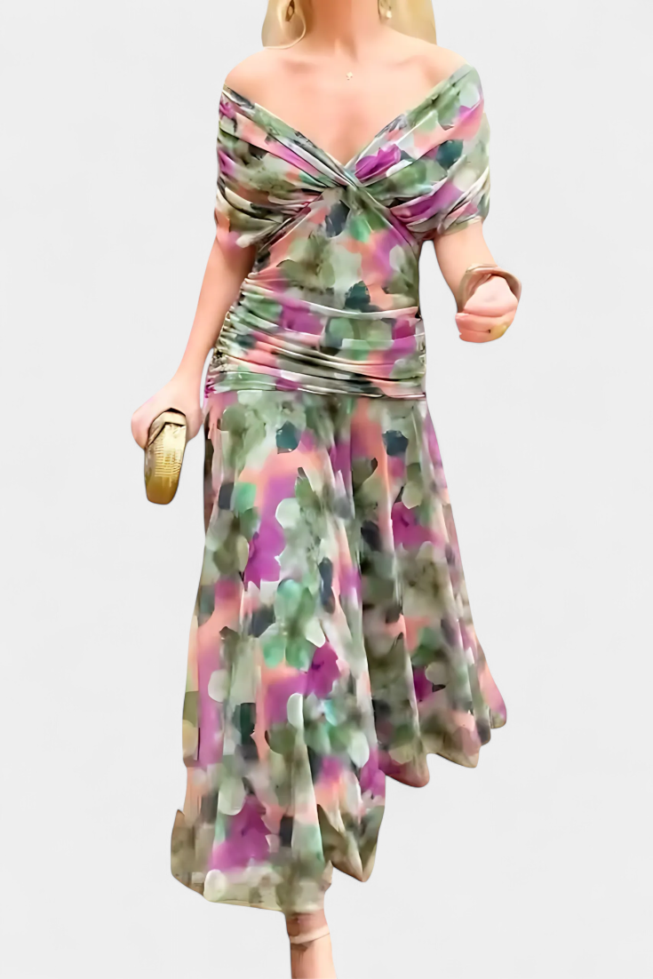 Boho Chic Flowy Long Dress