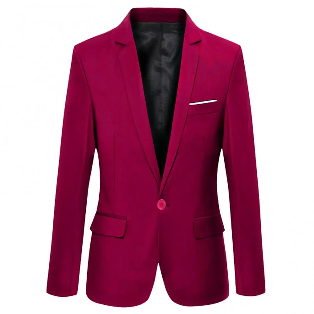Men's Slim Fit Business Blazer