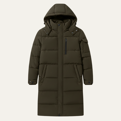 Men's Thermal Longline Puffer Coat Black