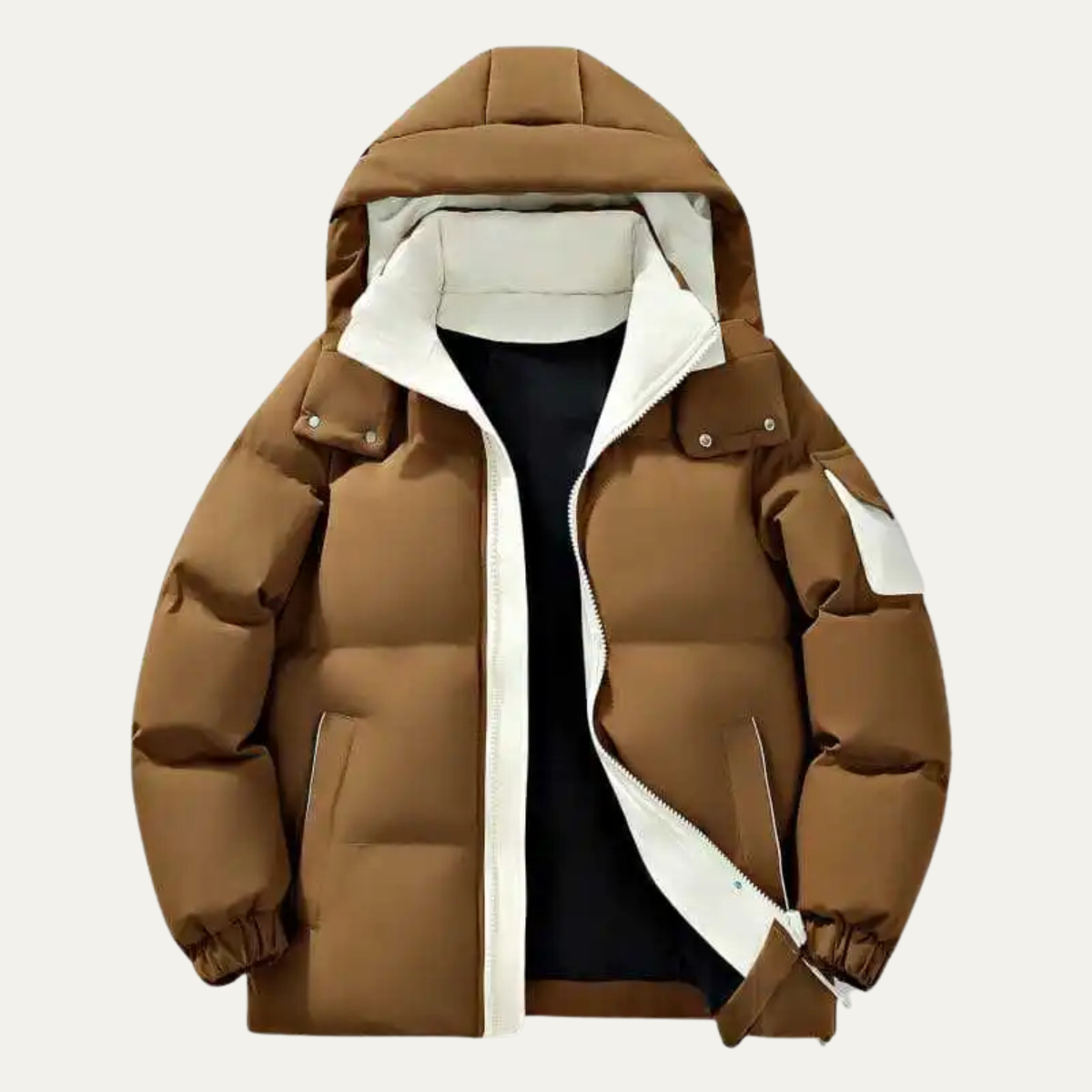 Men's Winter Puffer Snow Jacket Thick Warm Red