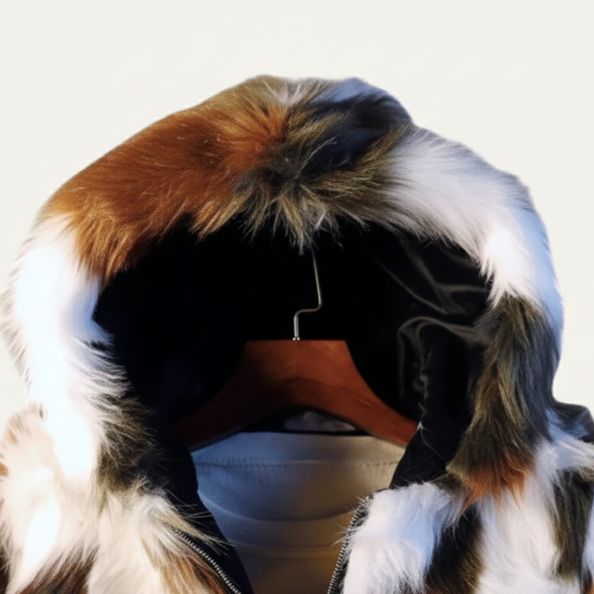 Men's Soft Fur Hooded Winter Jacket