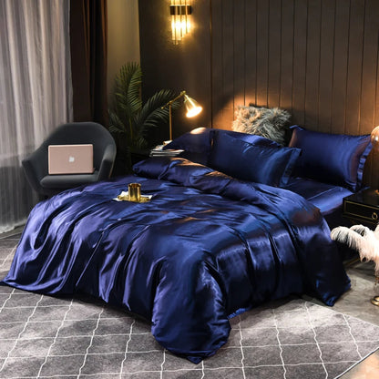 Satin Bedding Set Soft Elegant Design - VibreMode