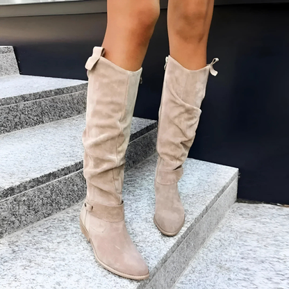 Women's Suede Knee High Boots