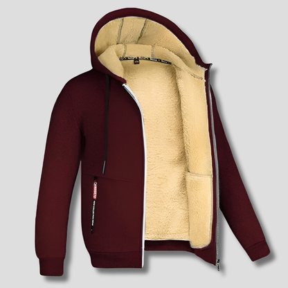Men's Fleece Pullover Fur Lined