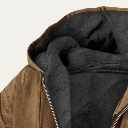 Men's Fleece Lined Hooded Jacket