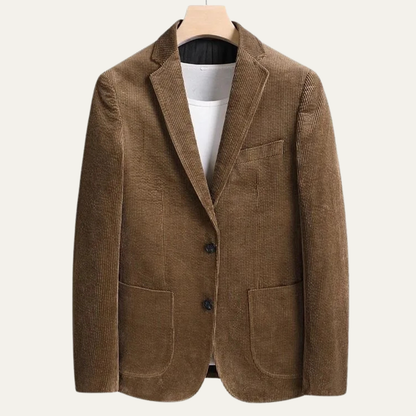 Men's Corduroy Blazer Jacket Thick Flannel