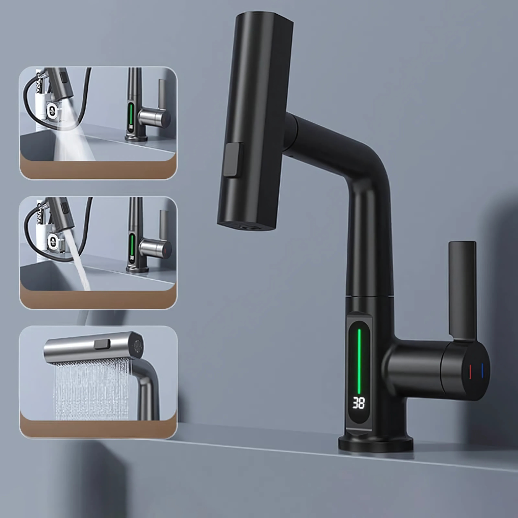 Flexible Led Kitchen Bathroom Faucet