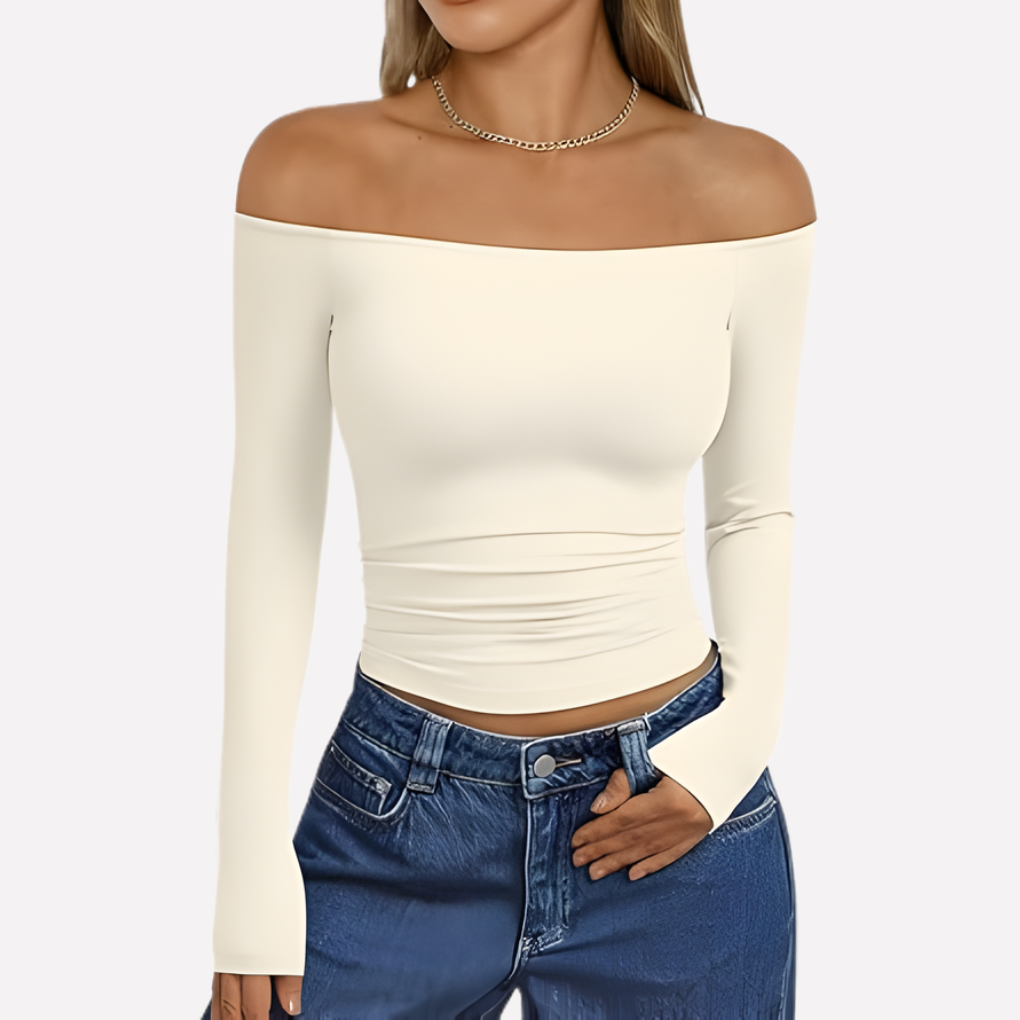 Women's Off The Shoulder Long Sleeve Blouse