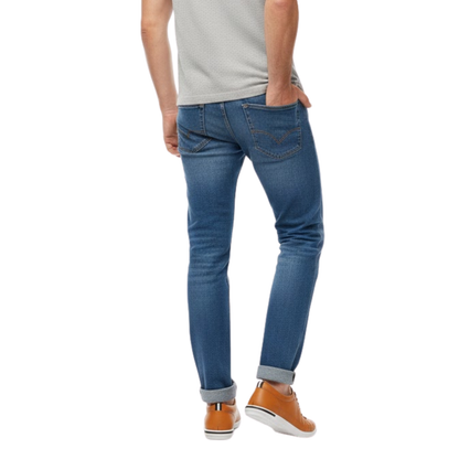 Comfortable Men's Leather Lace Up Sneakers