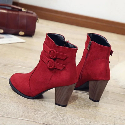 Fashionable Women's Zip Ankle Boots - VibreMode
