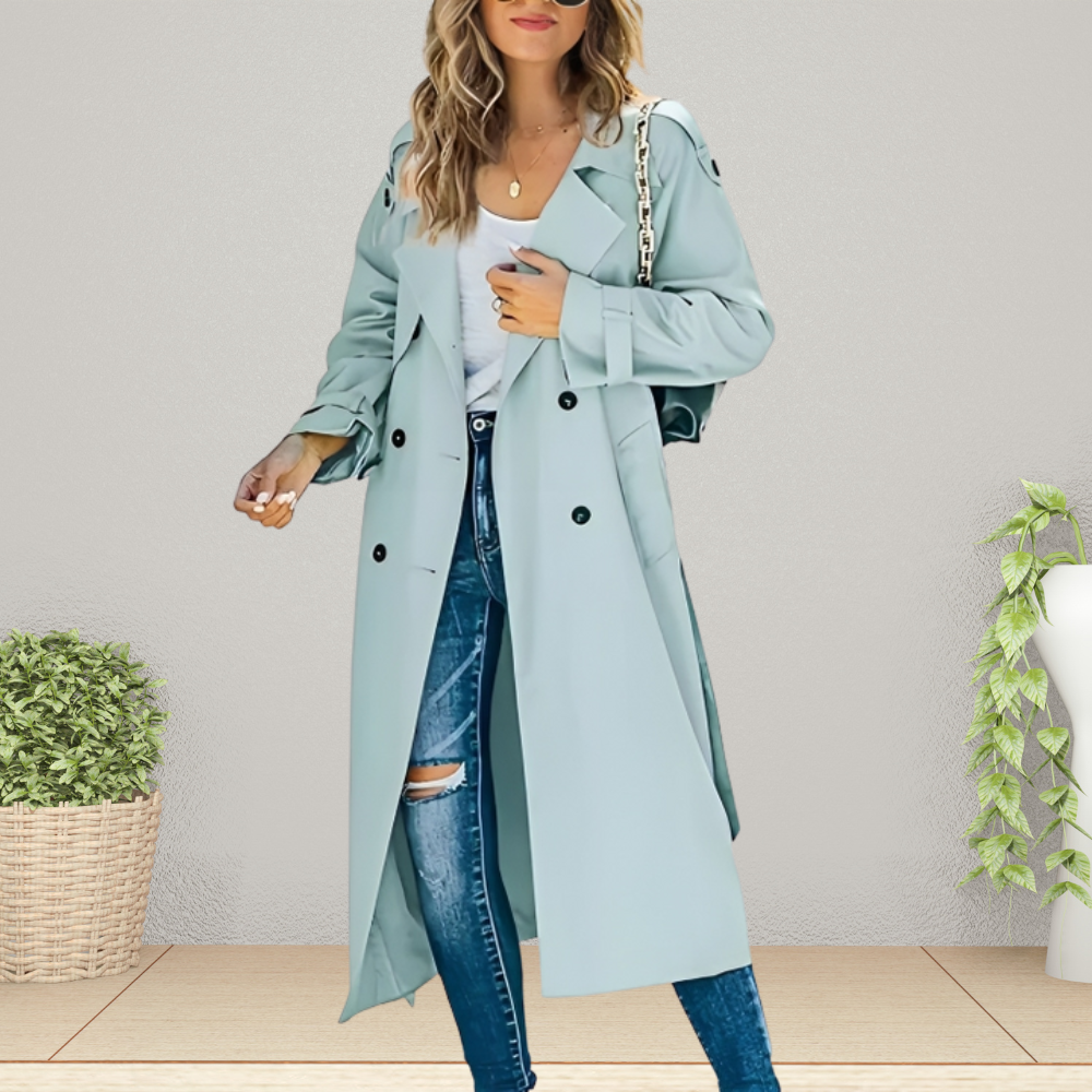 Women's Mid-Season Trench Coat Jacket