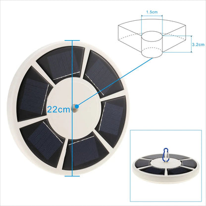 Solar Powered Flagpole Light 26 LEDs