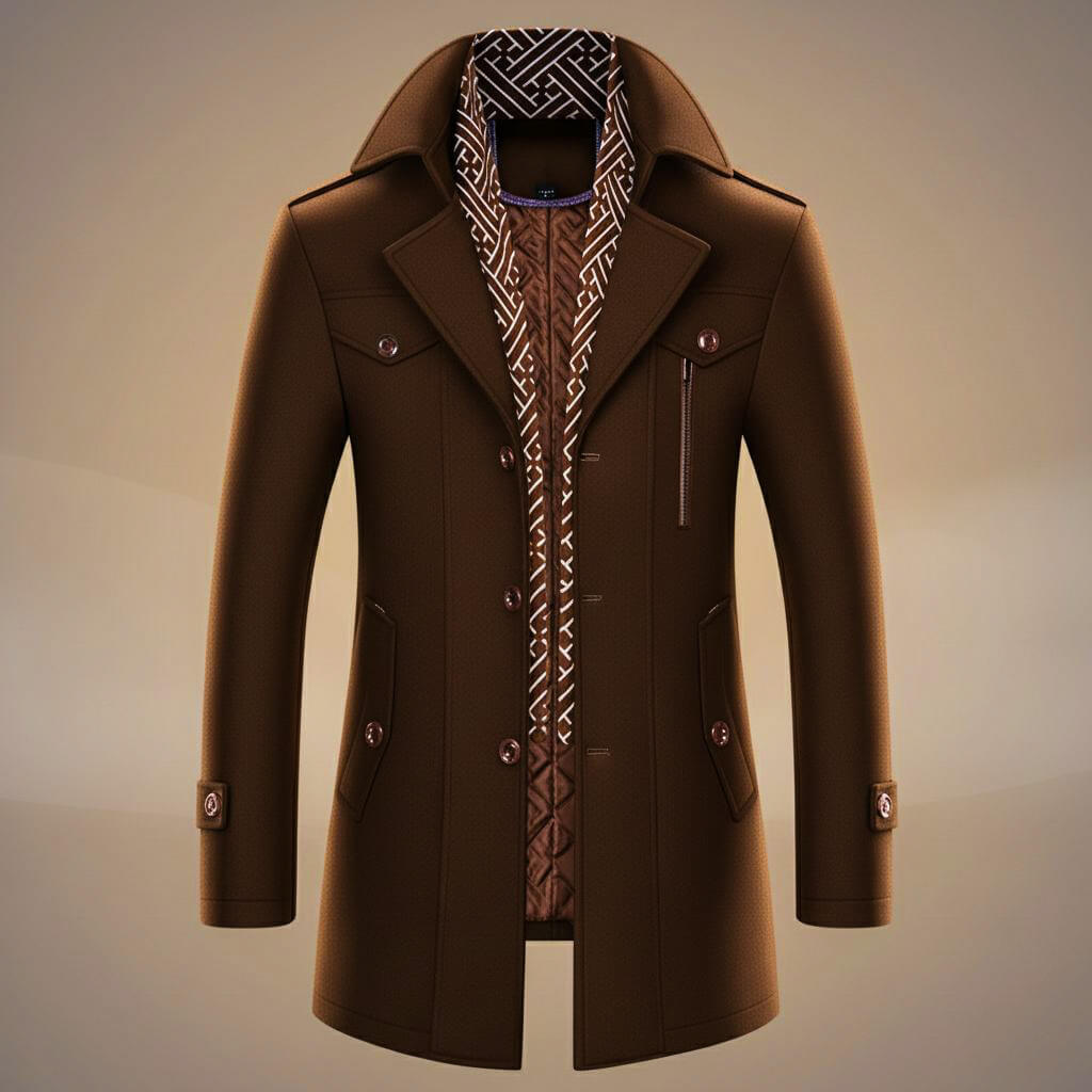 Luxurious Pure Wool Winter Coat