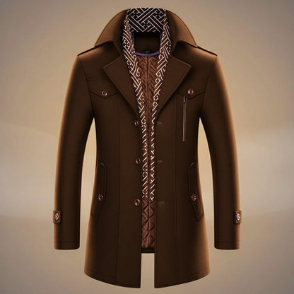 Luxurious Pure Wool Winter Coat