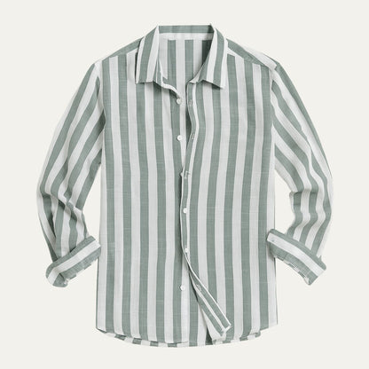 Valencia Men's Striped Linen Shirt