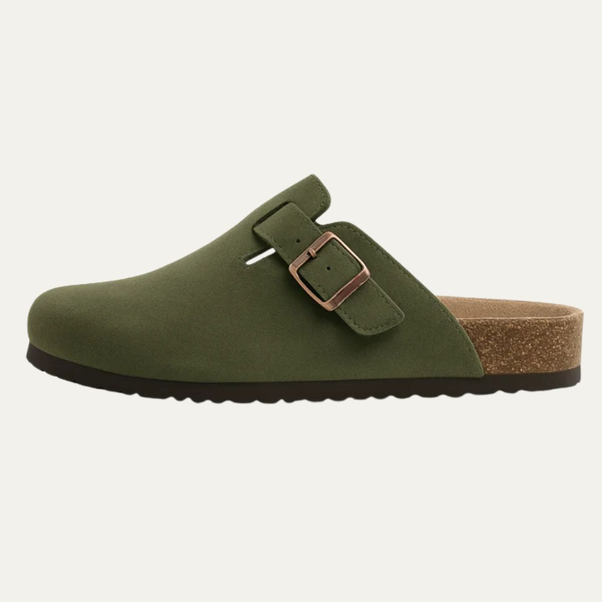 Men's Suede Moccasin Slippers Green
