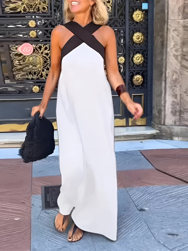 Elegant V Neck Long Evening Dress