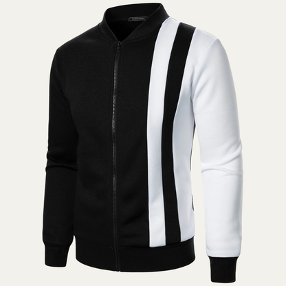 Men's Lightweight Colour Block Zip Up Jacket
