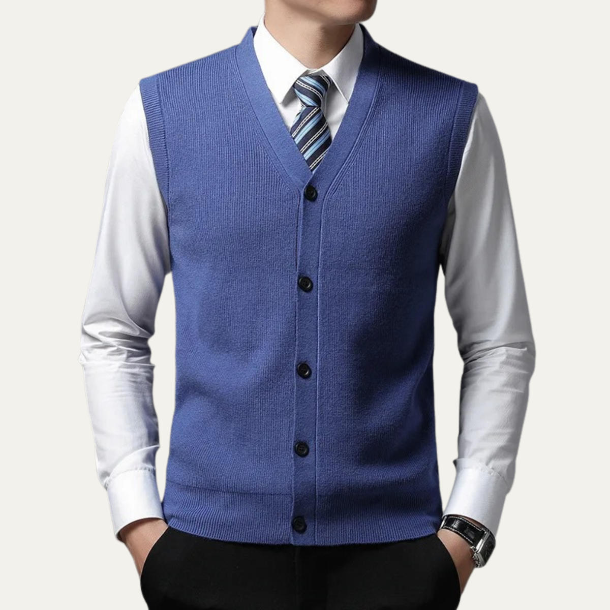 Men's Smart Knit Waistcoat